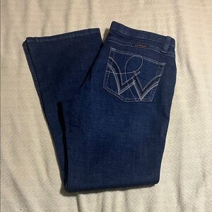 Wrangler Dark Blue Boot Cut Jeans